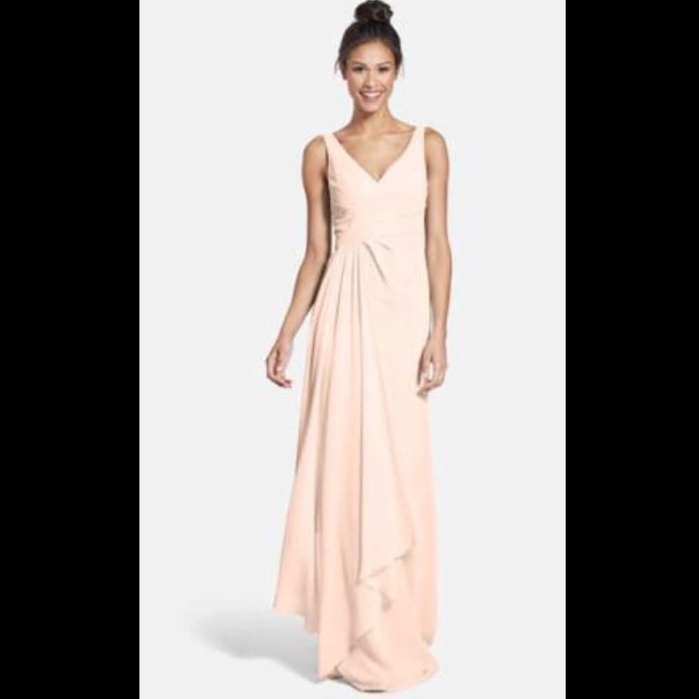 Monique Lhuillier Chiffon Gown